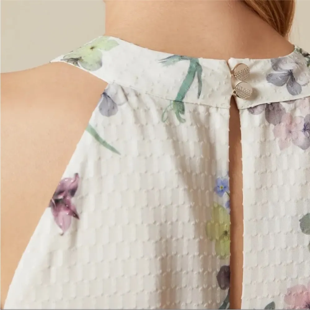 Ted Baker Pergola Tiered Halter Neck Midi Dress Size undefined - Image 5