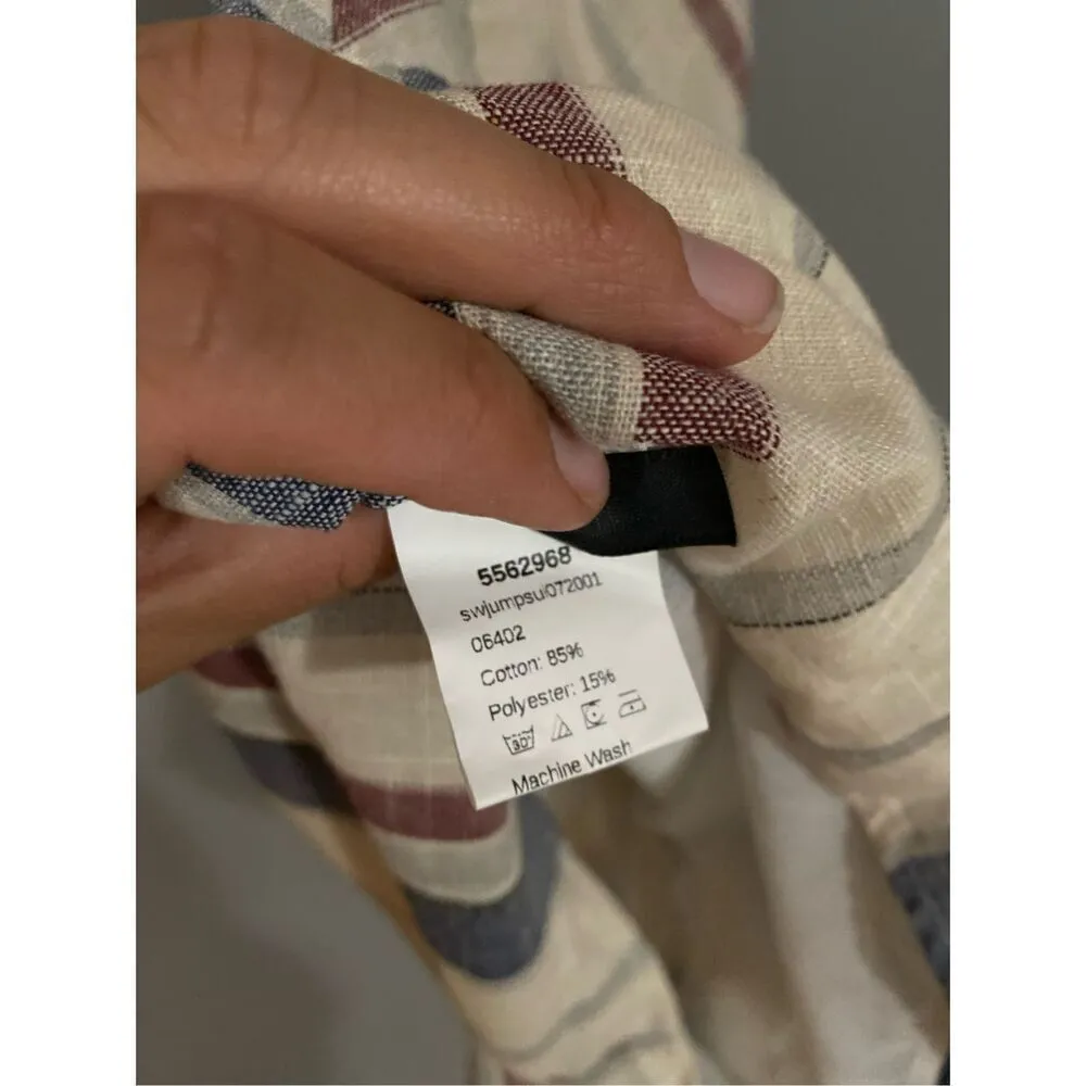 Shein Chevron And Stripe Round Neck Romper Size Small - Image 10