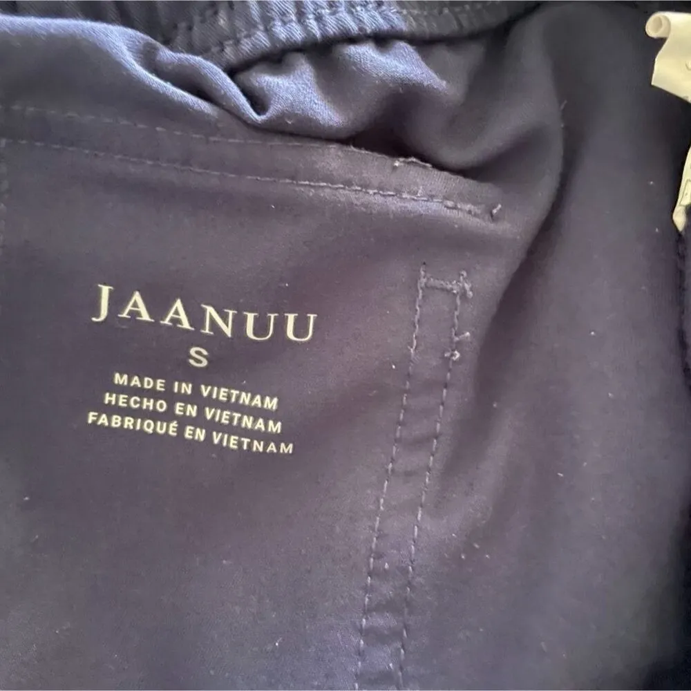 Jaanuu Size Small Scrub Pants Joggers Cargo Uniform Nurse Doctor Healthcare Blue - Image 6