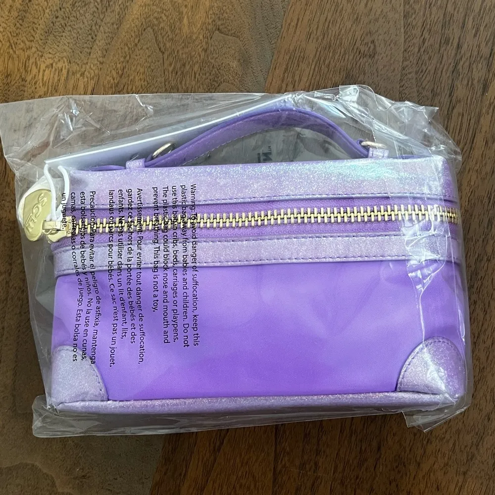 STONEY CLOVER LN Top Handle Bag With Novelty in Purple Acai - Image 3