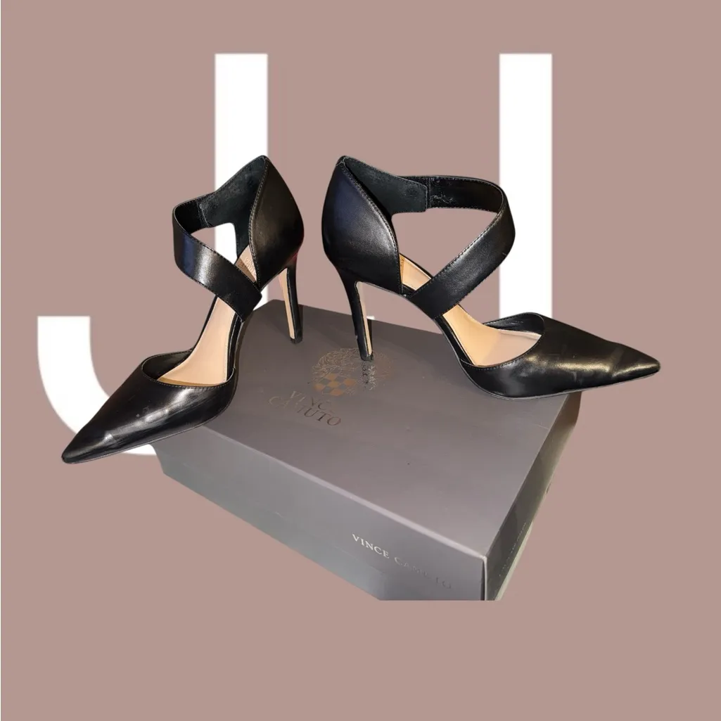 Vince Camuto vc carlotte Black Pointed Toe Heels - Image 2