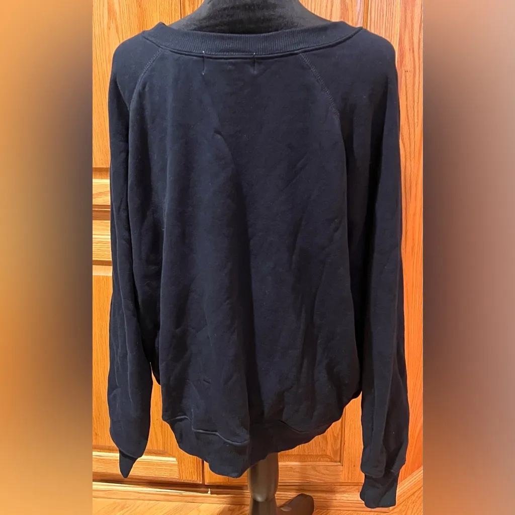 Wildfox Celestial Stiches Star Sommers Relaxed Fit Sweatshirt Black Size XL - Image 11