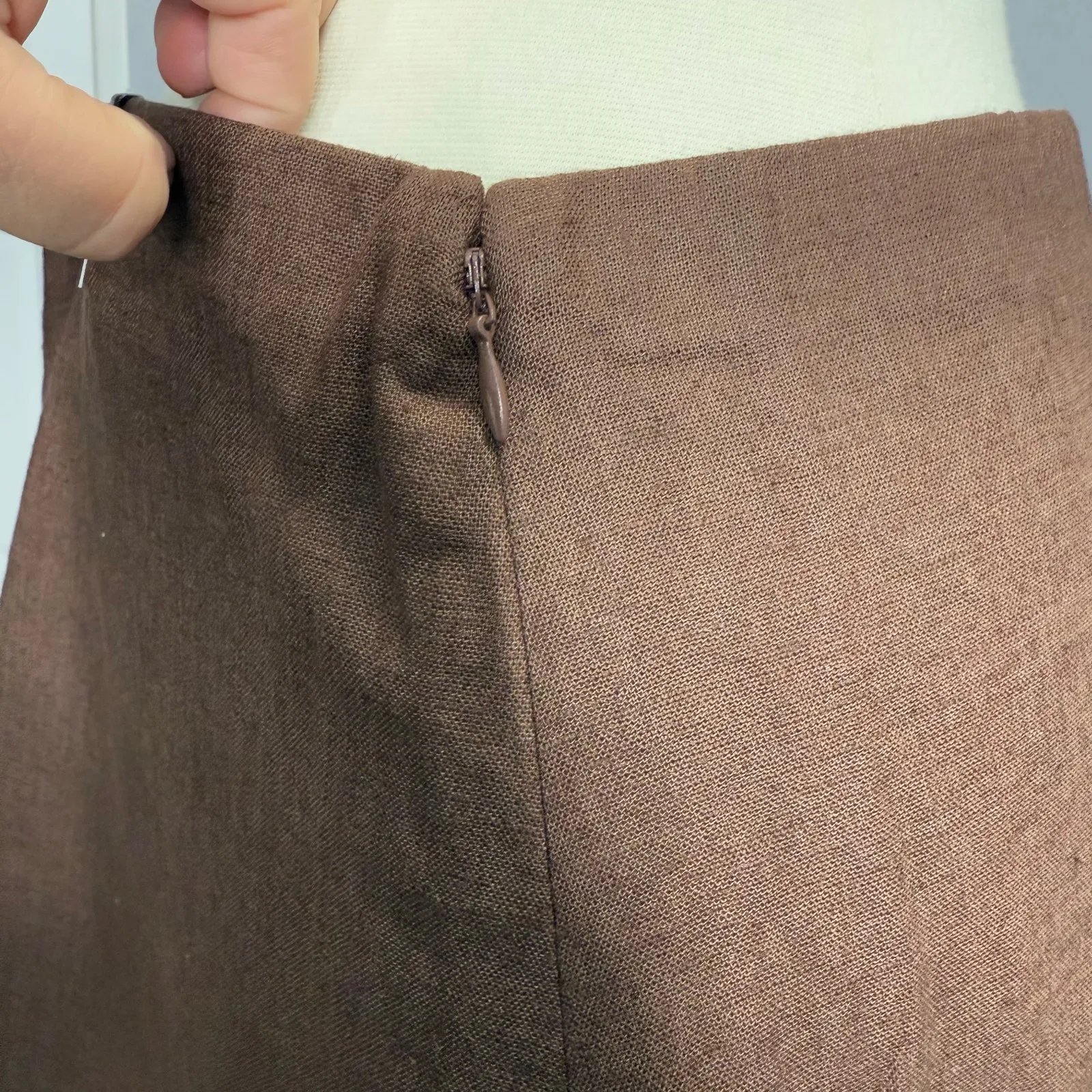 The A&F Scarlett Mini Skort Ultra High Rise, Brown, XL - Image 4