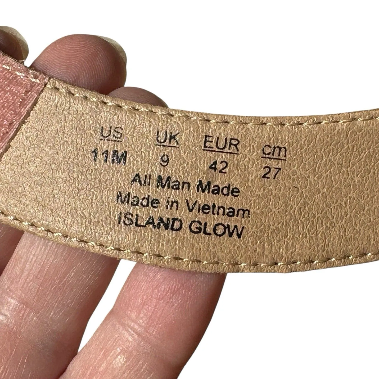 Dr. Scholl's Strappy Sandals Womens 11 M Island Glow Pink Ankle Strap Hook Loop - Image 8