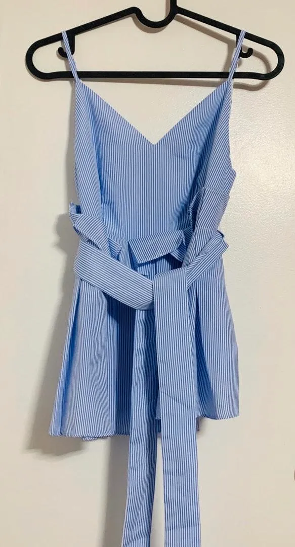 Sleeveless Ruffle Top Blue Size XS - Image 7