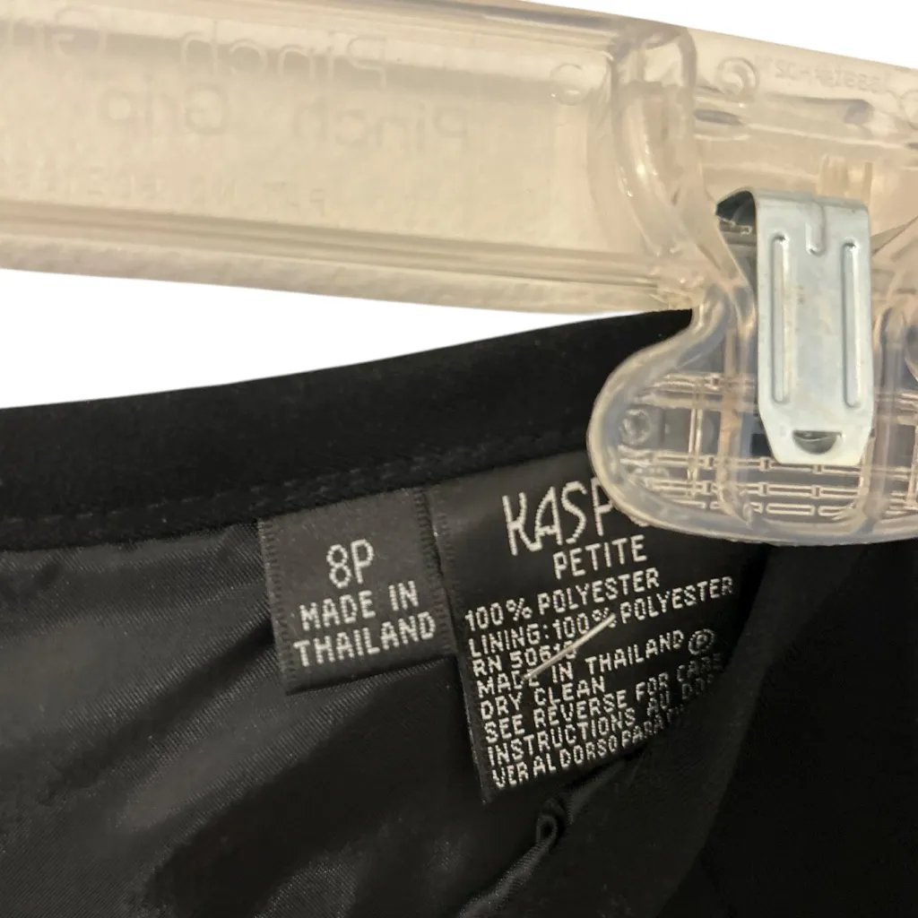 Black Pencil Skirt Design Kasper Business Casual Style Women’s Size Medium 8 Fit - Image 3