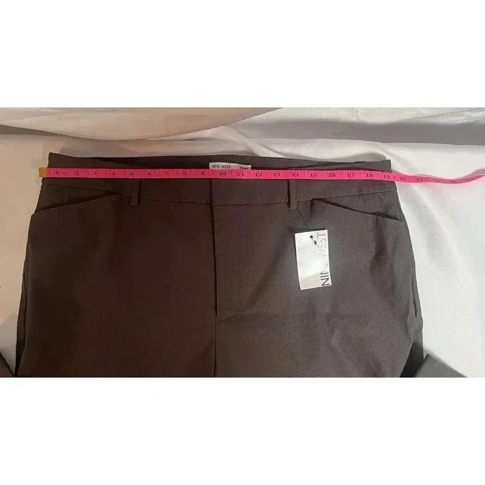 Nine West Slim Ankle Pants Womens Gray Size 18L Taper at Ankles NWT - Image 6