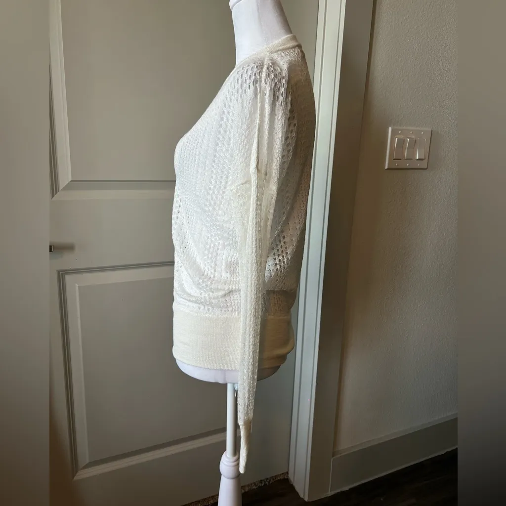 IRO Cream Crew Neck long sleeve Textured Knit - Image 5