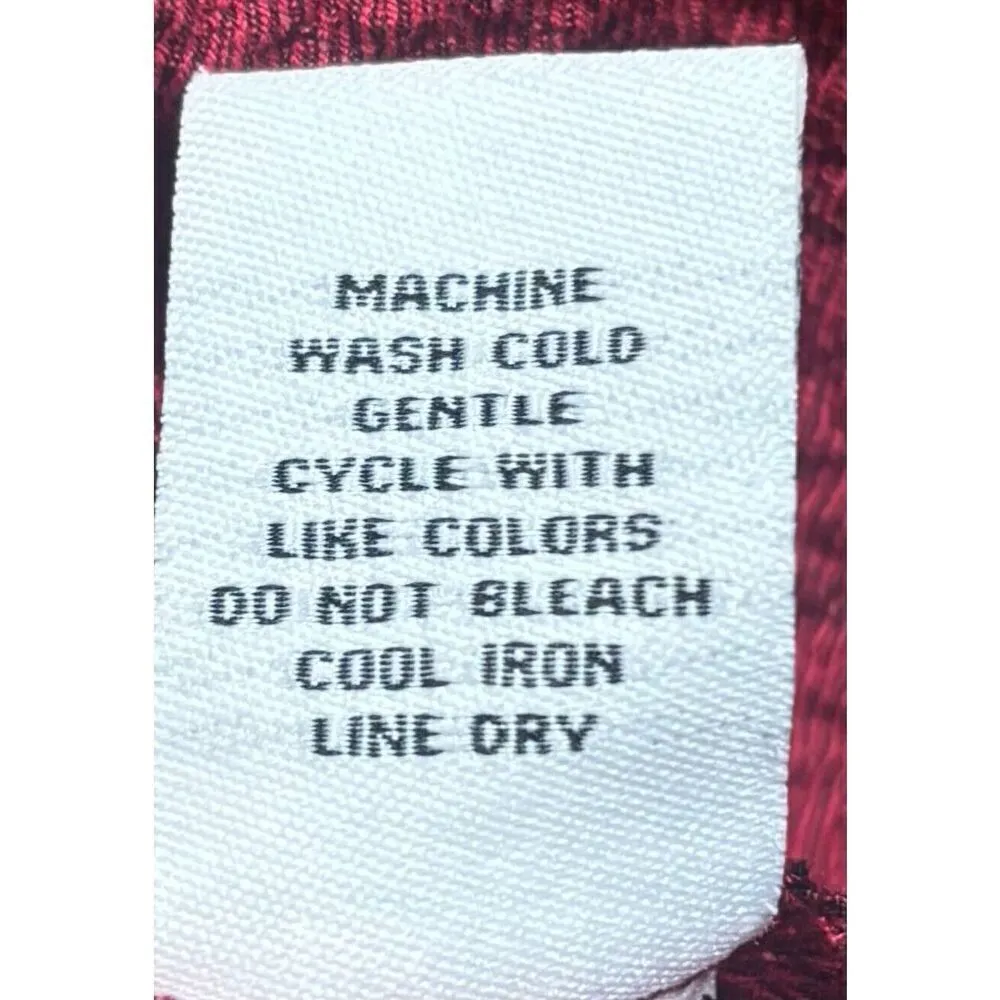 Habitat Clothes To Live In Tunic Size Medium Burgundy Cowl Neck Lagenlook Boho Red - Image 9