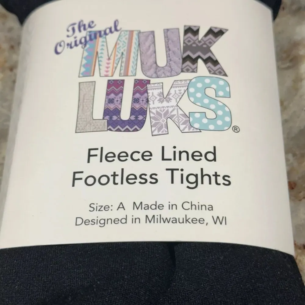 Muk Luks Womens Fleece Lined Leggings Black Size Small A Height 5'0 - Image 2