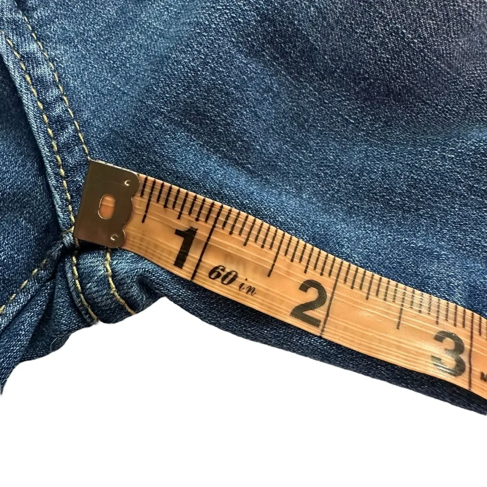 Judy Blue Stretch Distressed Skinny Jeans With Mexican Baja Exposed Fabric - Image 6