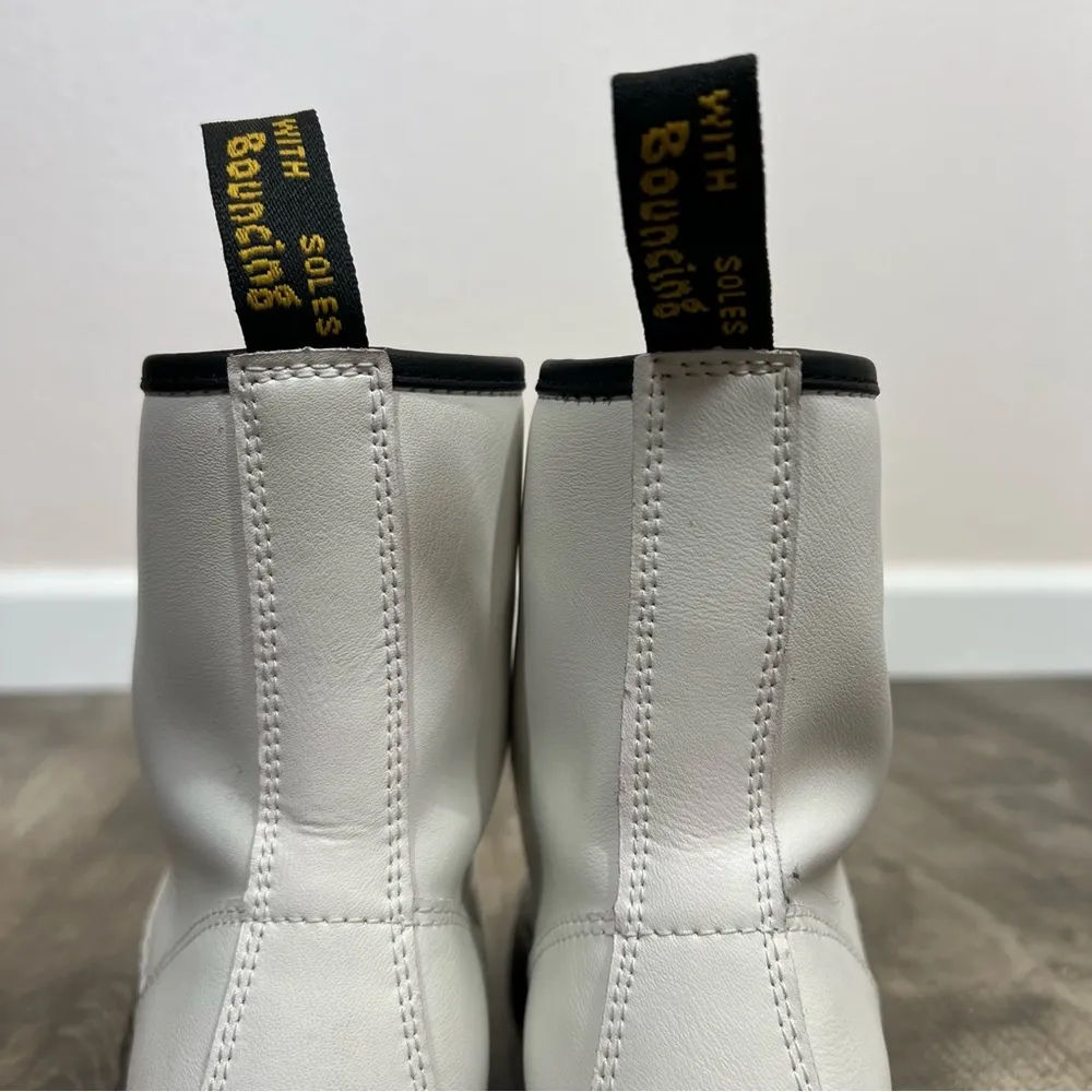 Dr. Martens White Zavala Combat Boots - Image 10