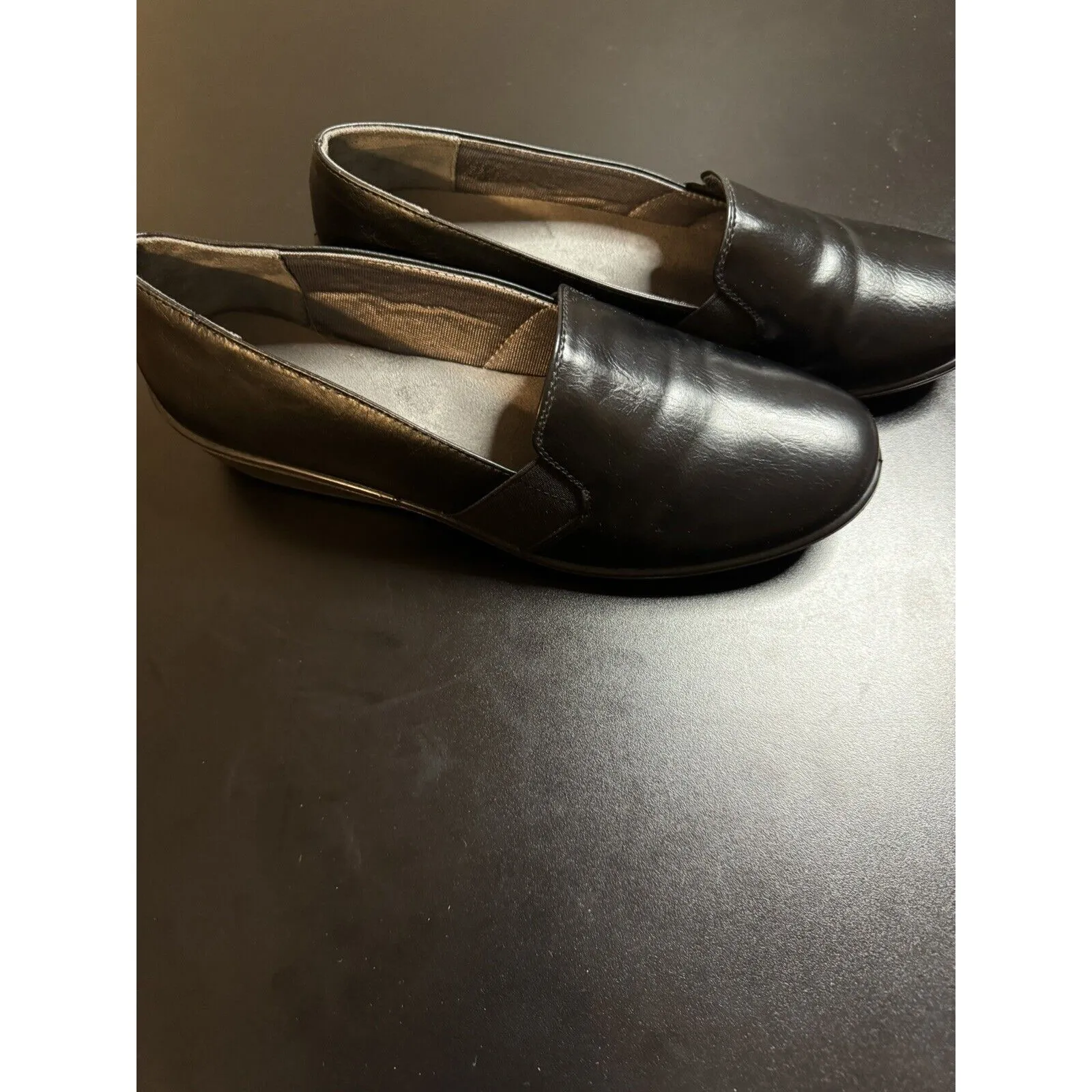 MARBELLA  BLACK SLIP ON WOMEN’S CAREER FLEX CLOG SHOES SIZE 9.5 - Image 2