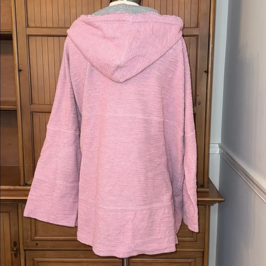 Soft Surroundings V Neck Hoodie, Size 2X/3X - Image 2