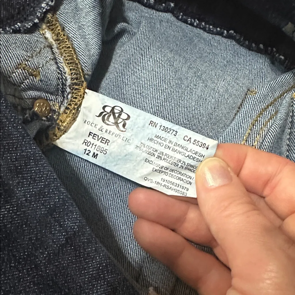 Rock & Republic Denim Rx Slimming Jeans, “Fever”, Sz 12 - Image 3