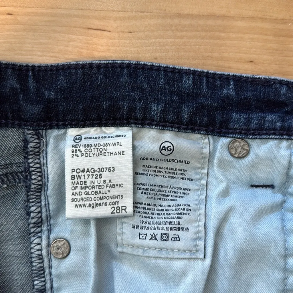 AG Adriano Goldschmied Mid-Rise "The Legging Ankle" Super Skinny Ankle Jeans, 28 - Image 8