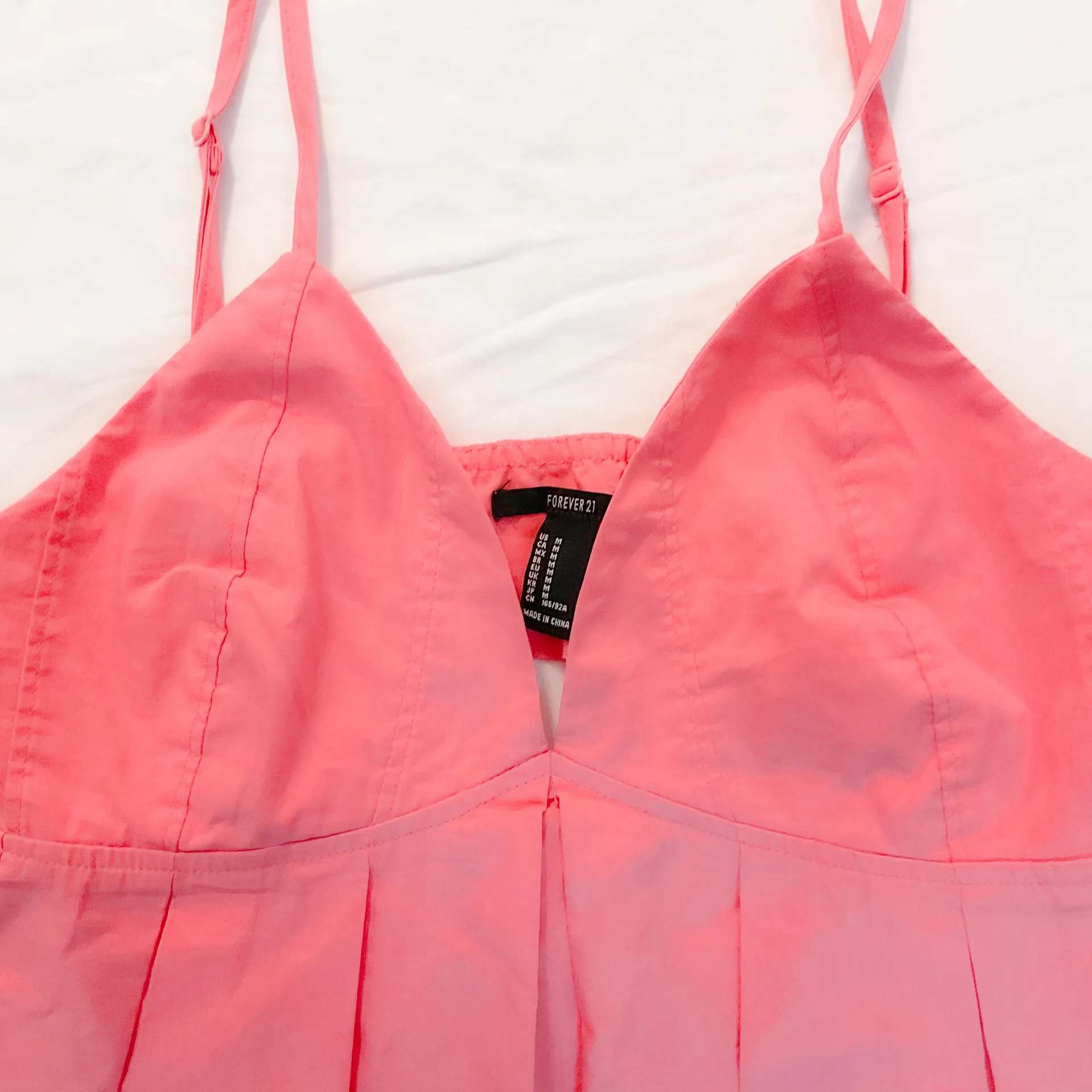 Forever 21 Coral Pleated Tank Top - Image 3