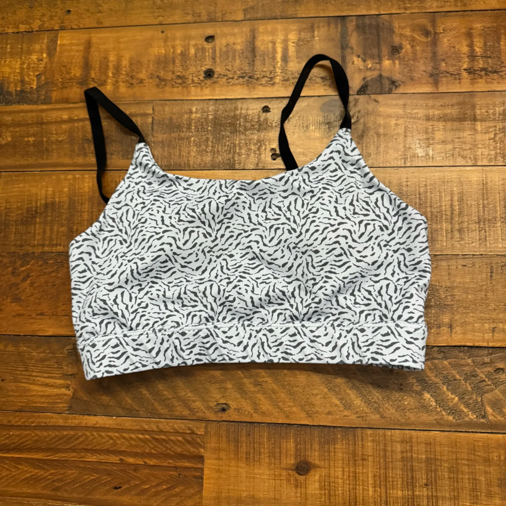 ANTHRO | ALL FENIX‎ Sports Bra Gray - Image 2