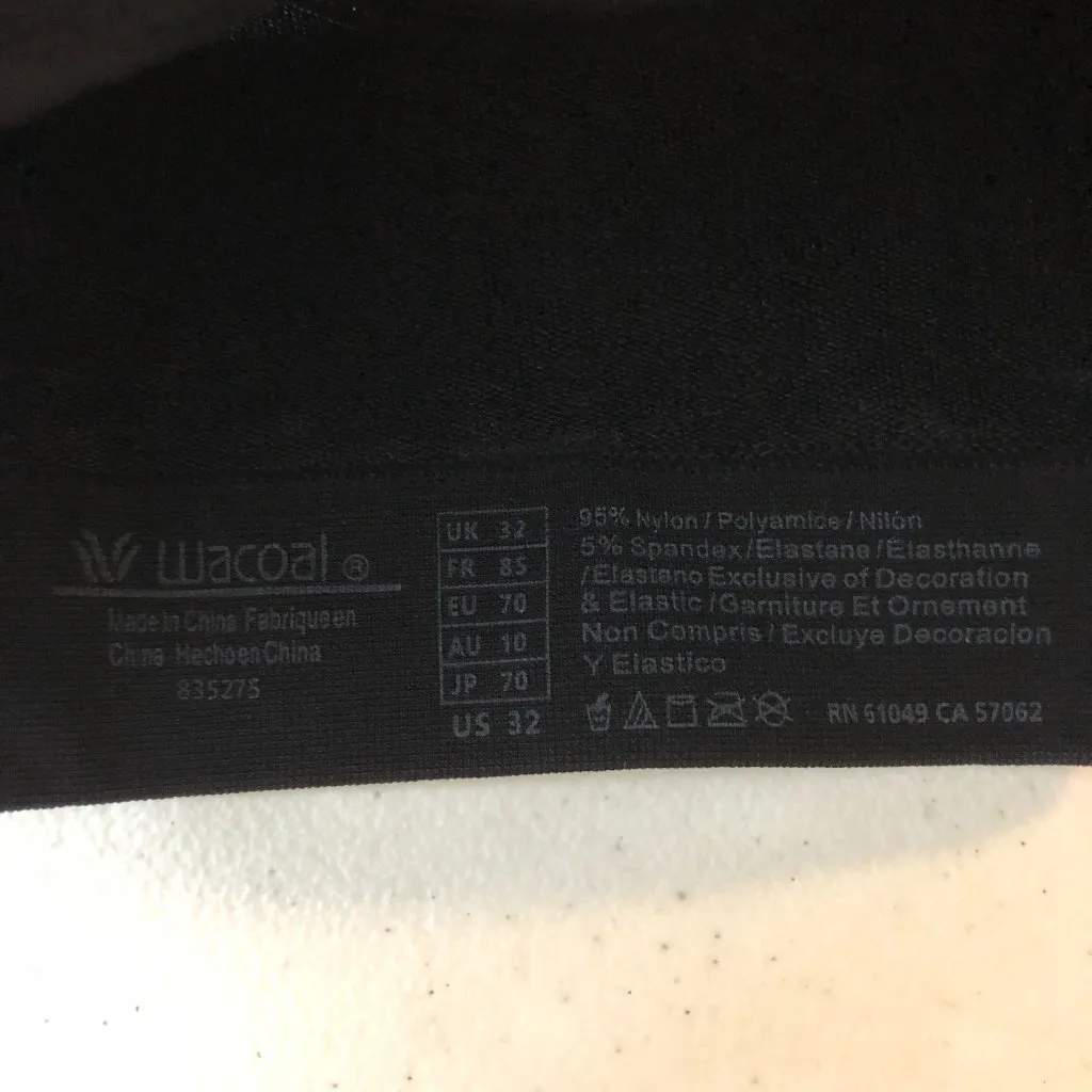 Wacoal B-Smooth Wireless Bralette Removable Cups Black 32 - Image 5