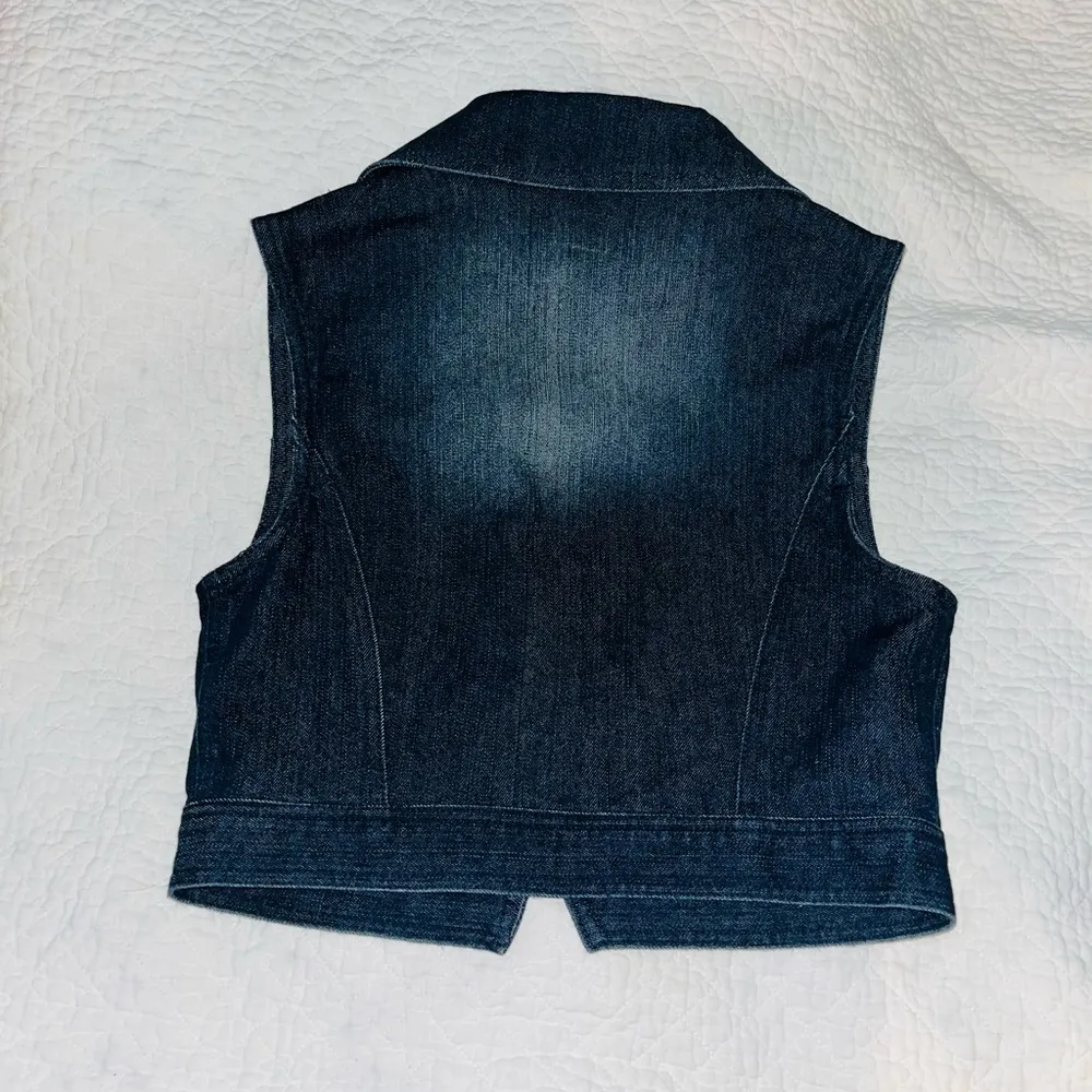 URBAN GROOVE Denim Zipper Vest - Image 3