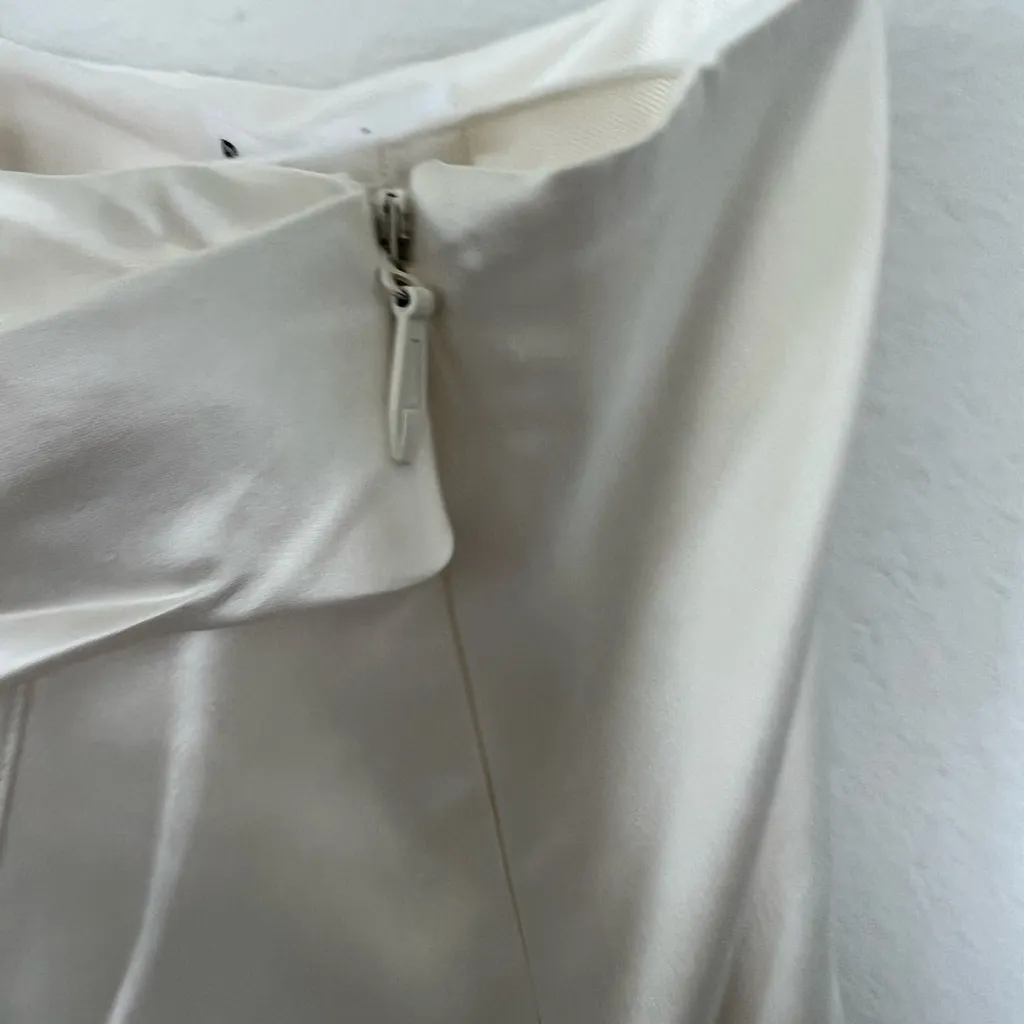 NWT Reformation Elisa Silk Wedding Dress Gown in Ivory Size 6 - Image 9
