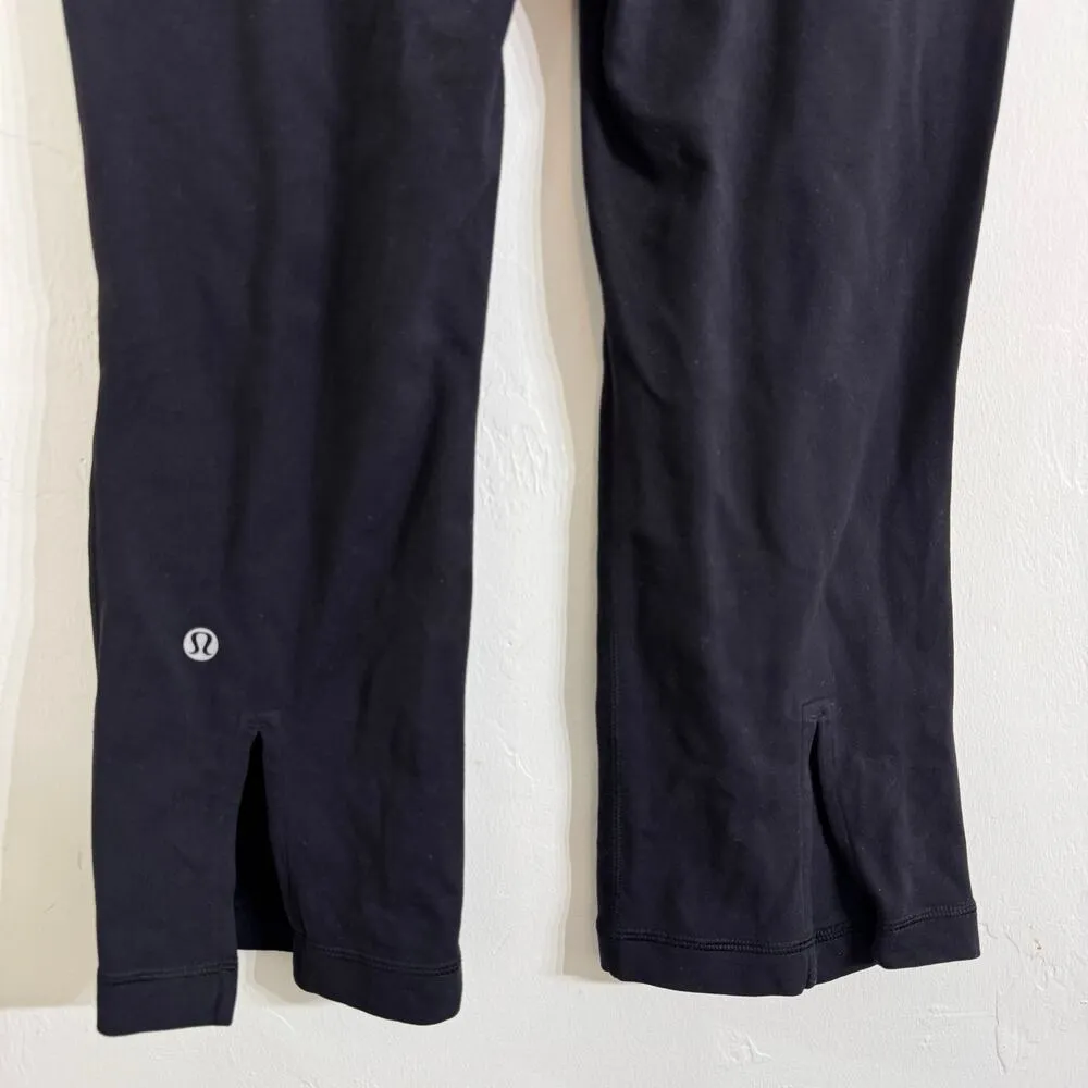 Lululemon Gather & Crow Crop Leggings Black Size 4 - Image 6