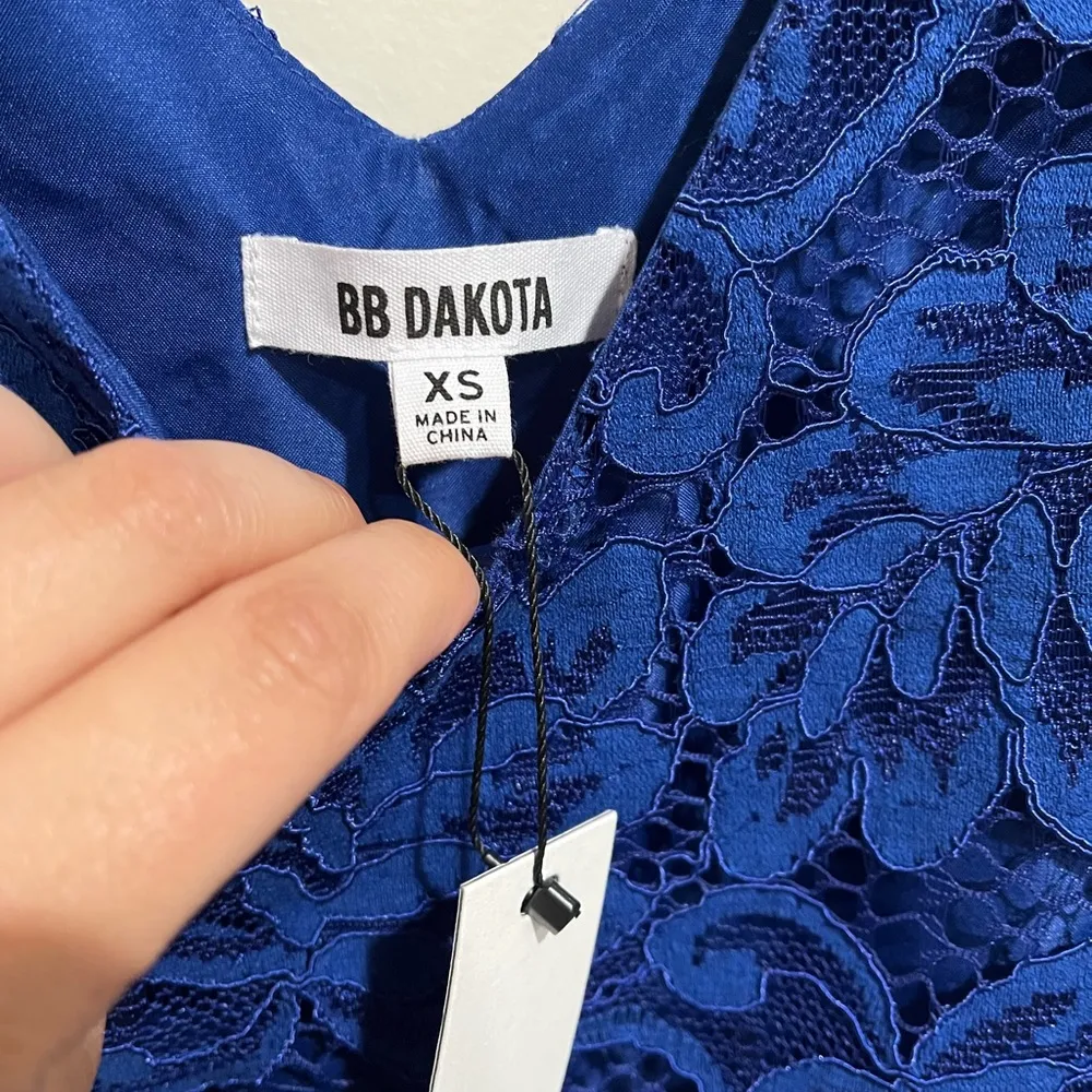 NWT BB Dakota Jaqueline Dress XS Cobalt Blue - Image 13