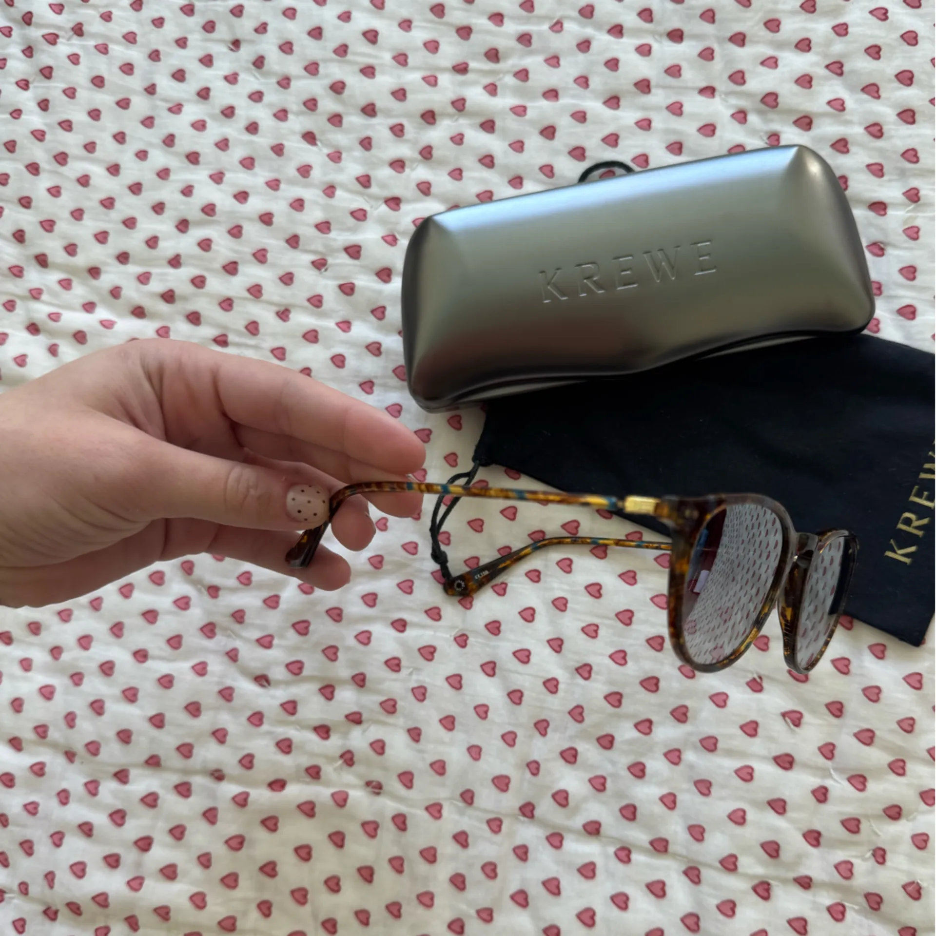 Krewe  Tortoise Shell Sunglasses - Image 2