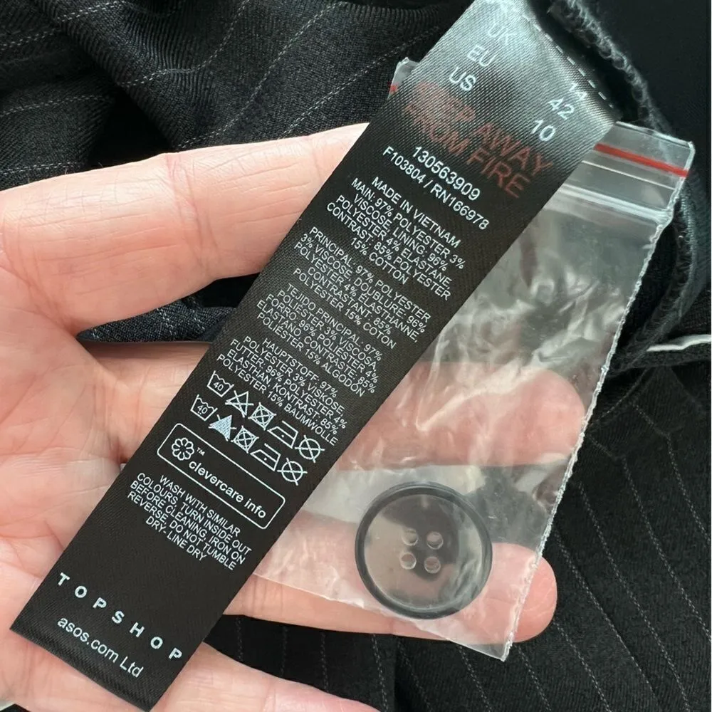 NEW Topshop Pleated Tailored tapered pants Size 10 US - Image 6