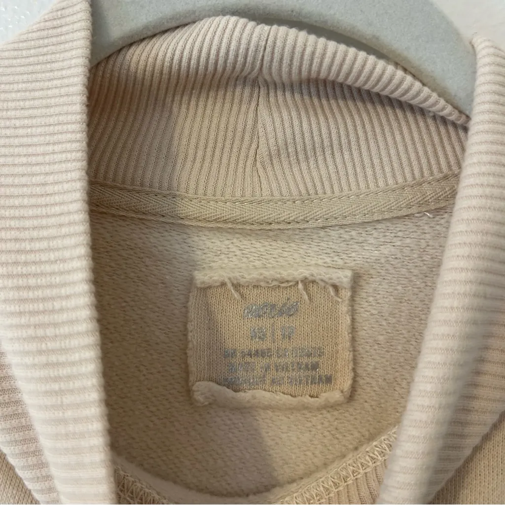 Cream White Crewneck Sweatshirt Aerie Athleisure Comfort Women’s Size X-S/Small! - Image 4