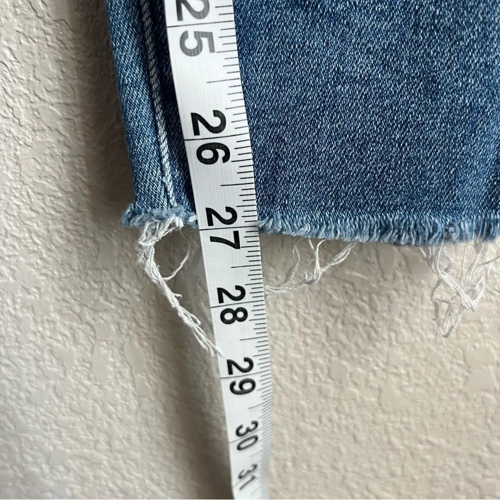 MOTHER Looker Ankle Fray Hey Sun Blue Size 25 - Image 12