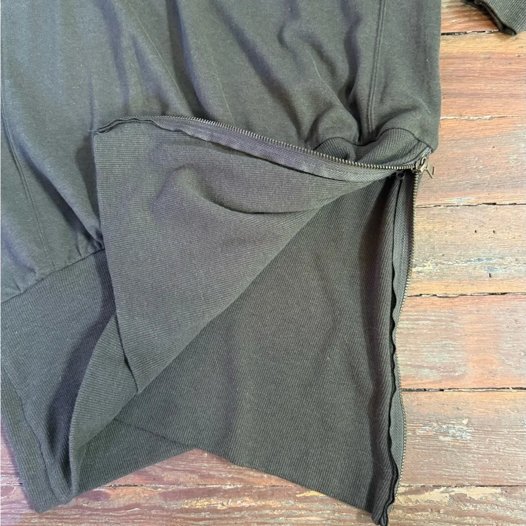 Young Fabulous & Broke Turtleneck Banded Hem Asymmetrical Zip Dress ~ Sz XS 💛🍄 - Image 6