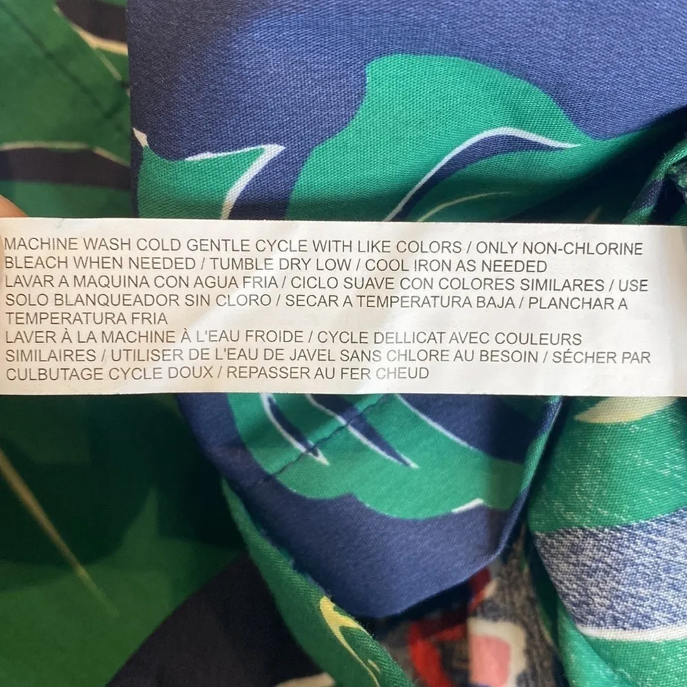 Draper James x Eloquii parrot print shoulder tie sleeveless top NWT - Image 8