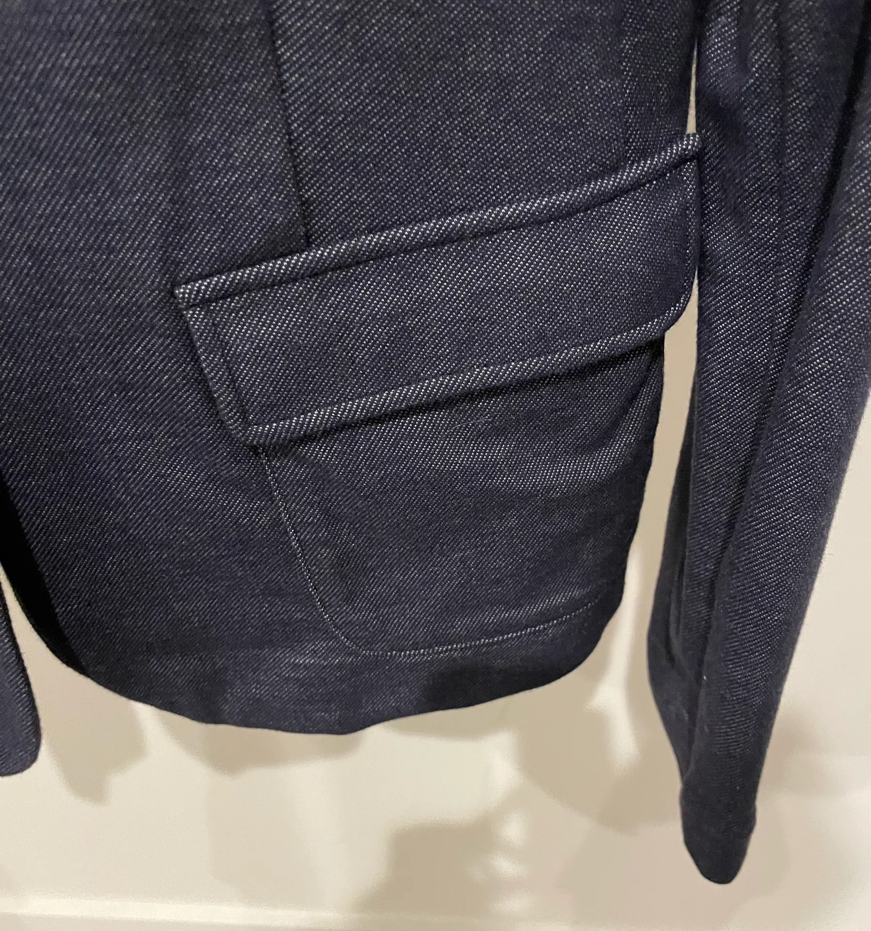 navy knit blazer-Size 14 - Image 5