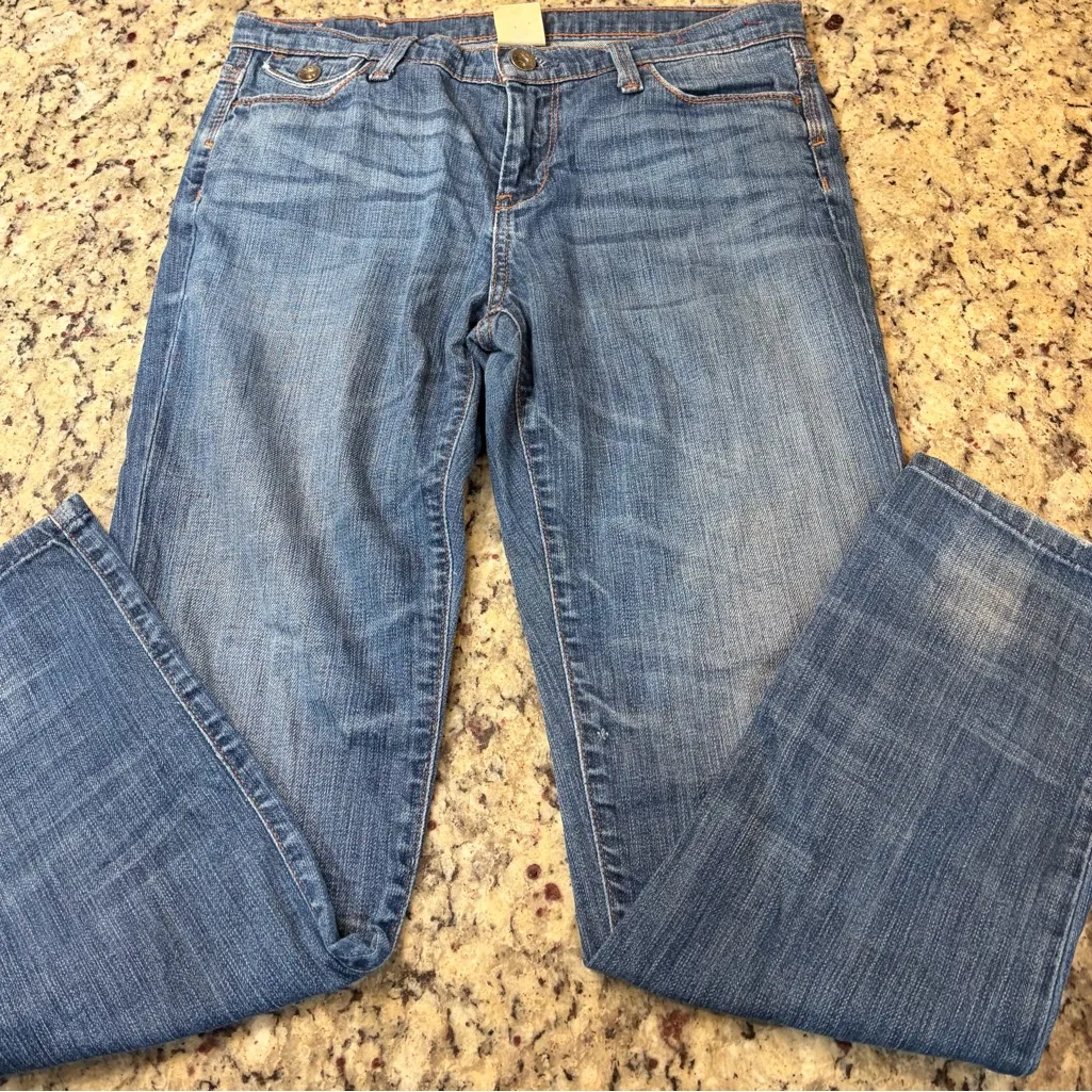 Banana Republic Women's High Rise Cropped Blue Jeans - Image 3