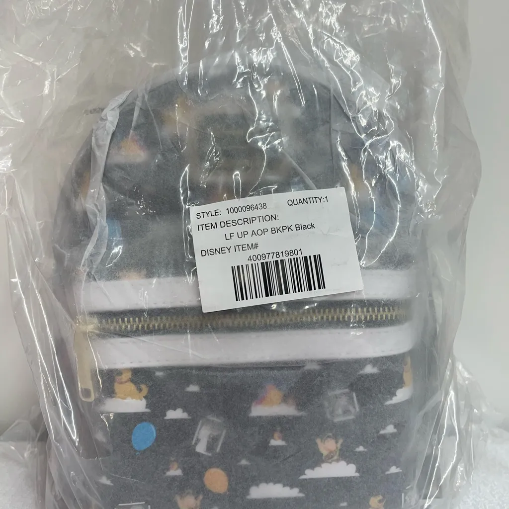 NWT Disney Parks Pixar UP Loungefly Backpack - Black - Image 4