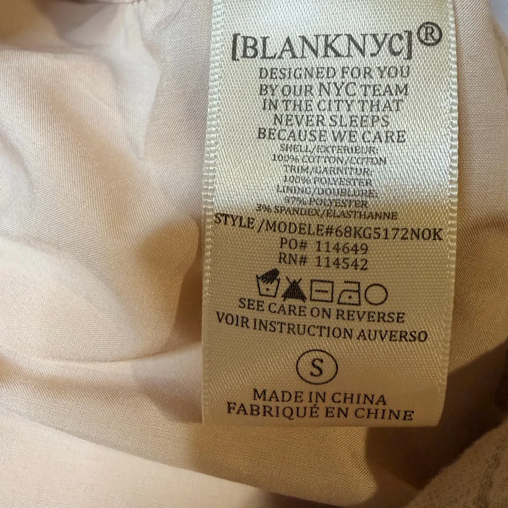 Blank NYC Women's Cream Leather Jacket - Image 7