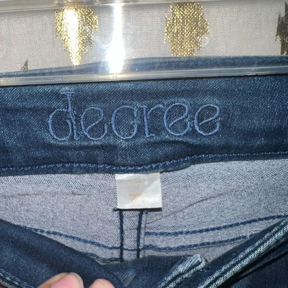 Decree denim medium dark wash Skinny jeans size 7 - Image 3