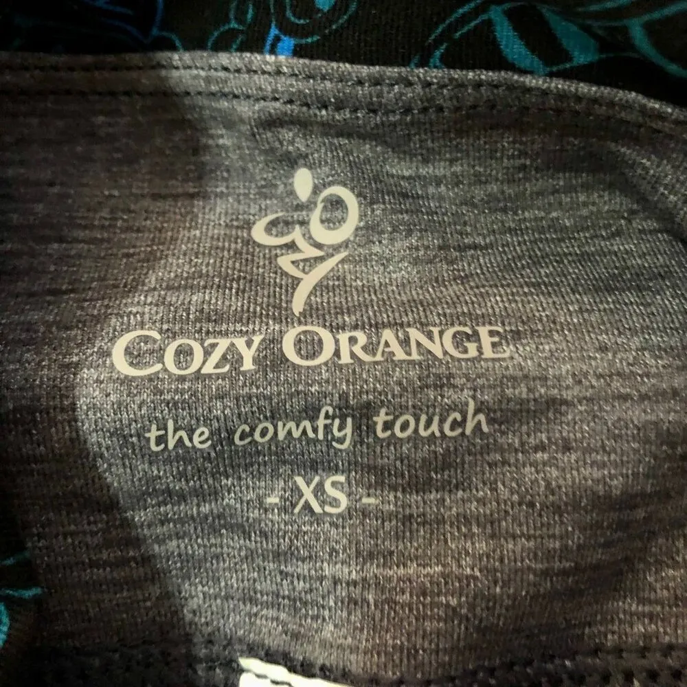 Cozy Orange Aurora Leggings Womens XS NEW Skirted - Image 6