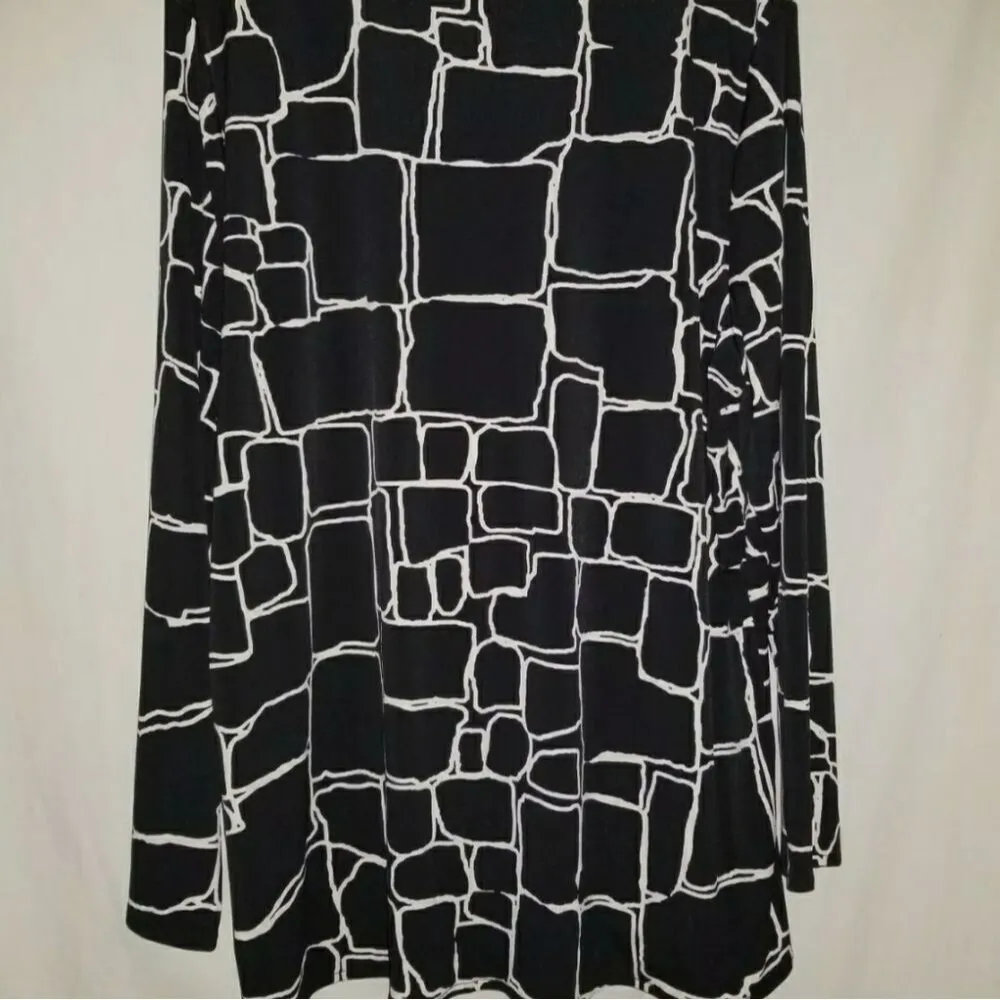 NWT ALFANI Women Abstract-print Long Slee - Image 2