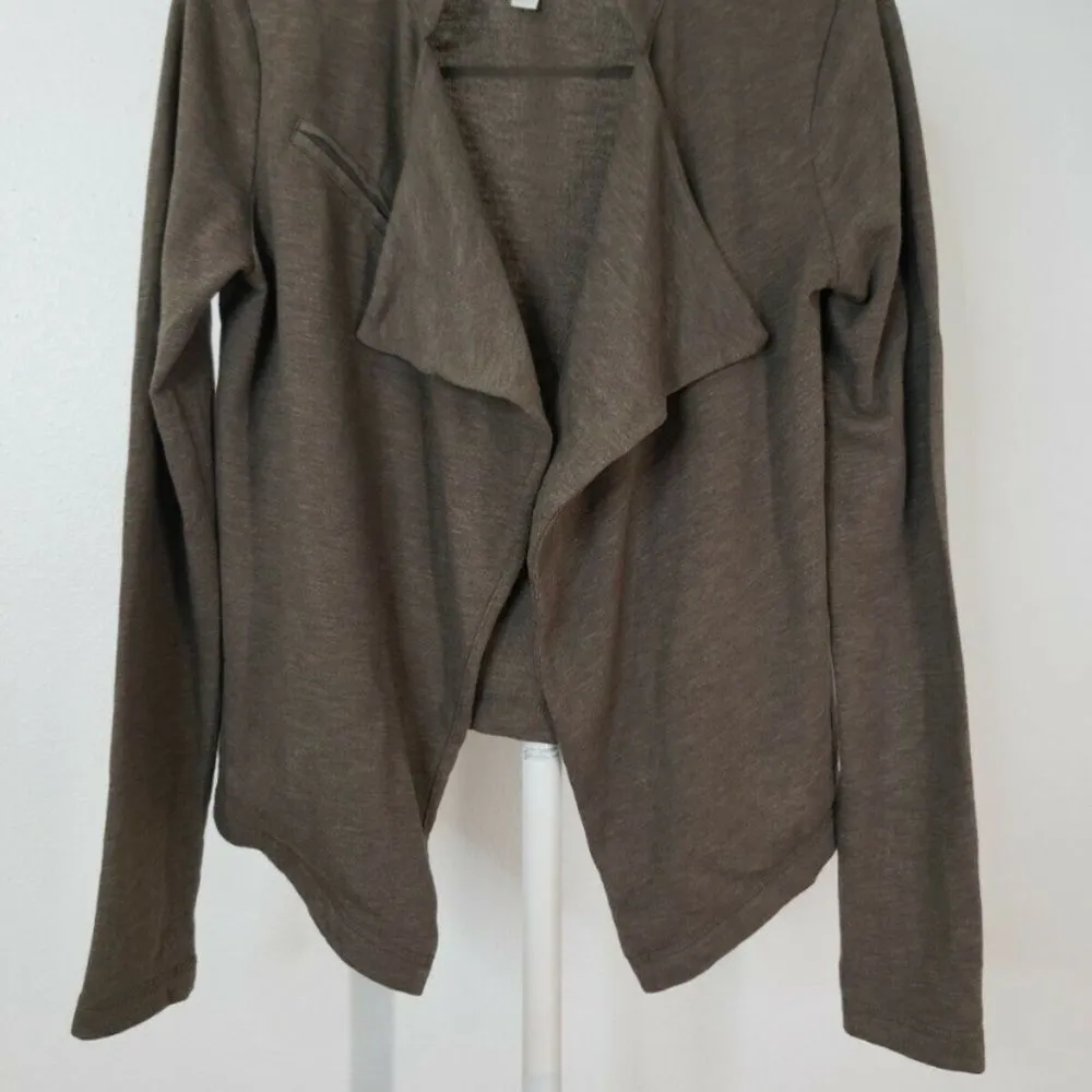 Converse one star brown open front cardigan - Image 5