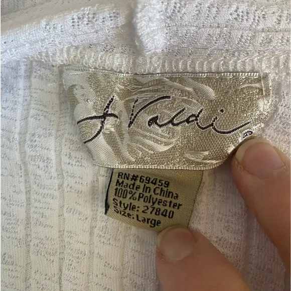 J VALDI‎ white coverup/cardigan - Image 7