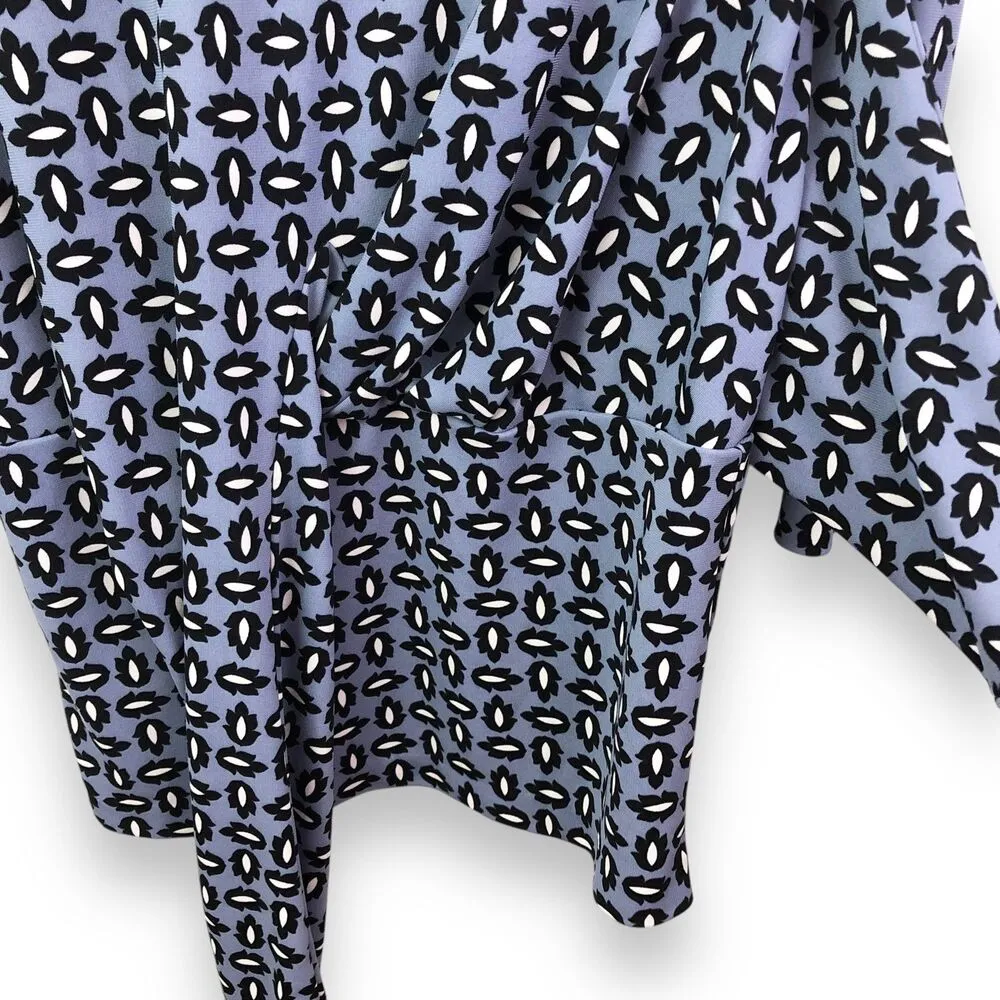 Ann Taylor Tossed Leaf Print Side-Tie Top - Image 7