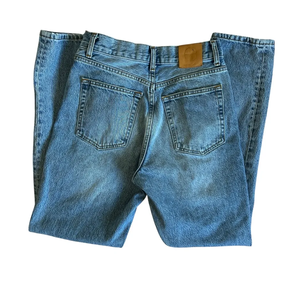Anine Bing Blue Straight Leg Jeans - Image 3