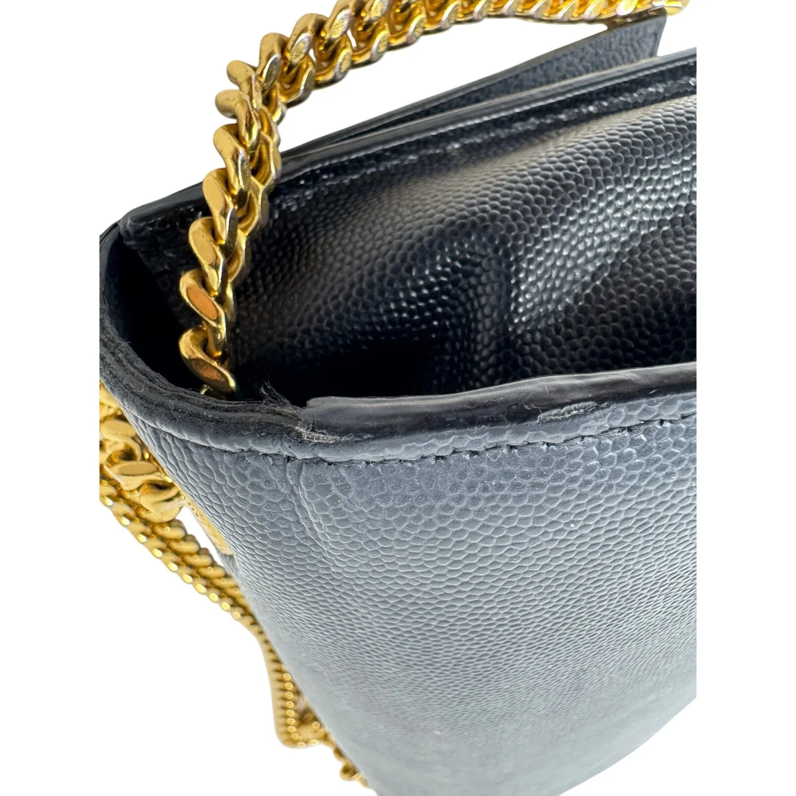 Saint Laurent YSL Kate Black Shoulder Bag Small Grain de Poudre Leather - Image 6