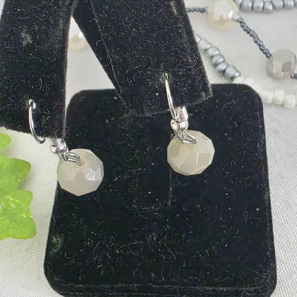 Silver Statement Long Multi Strand Necklace and Earrings Set - Image 12