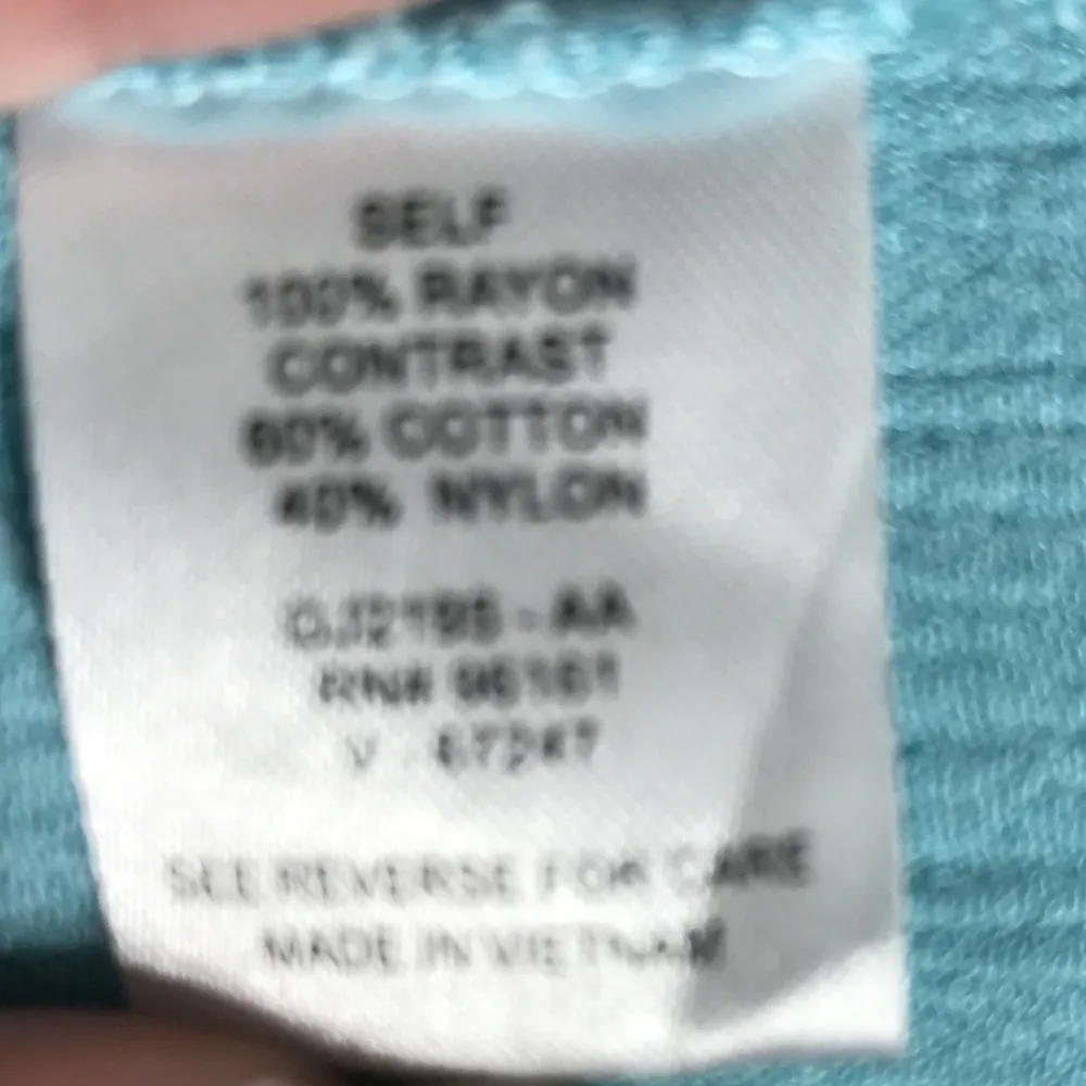 Gypsies & Moondust Blue Cold Shoulder Top Large - Image 8