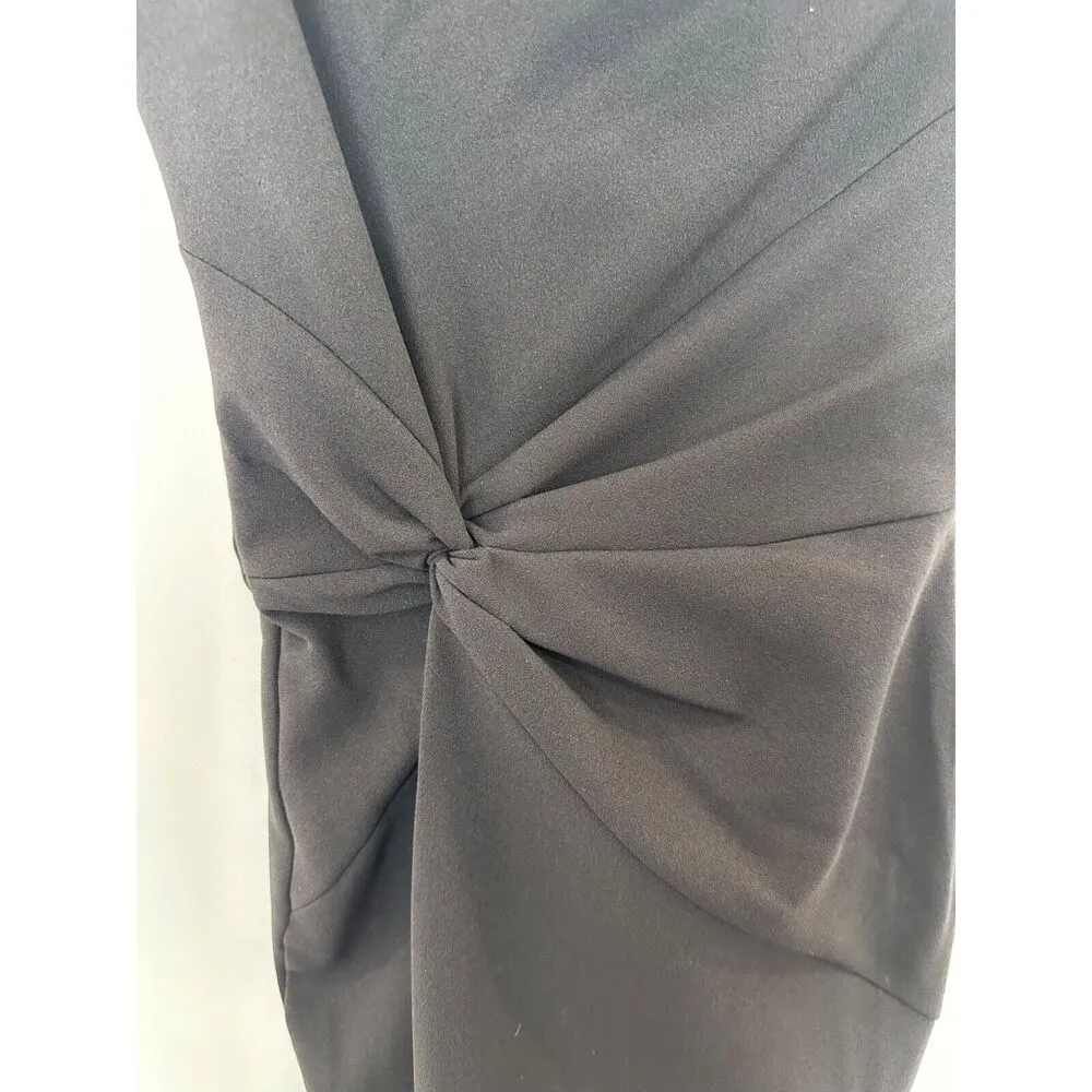 Nookie Lust One Shoulder Glam Bodycon Midi Black NWT XS - Image 9