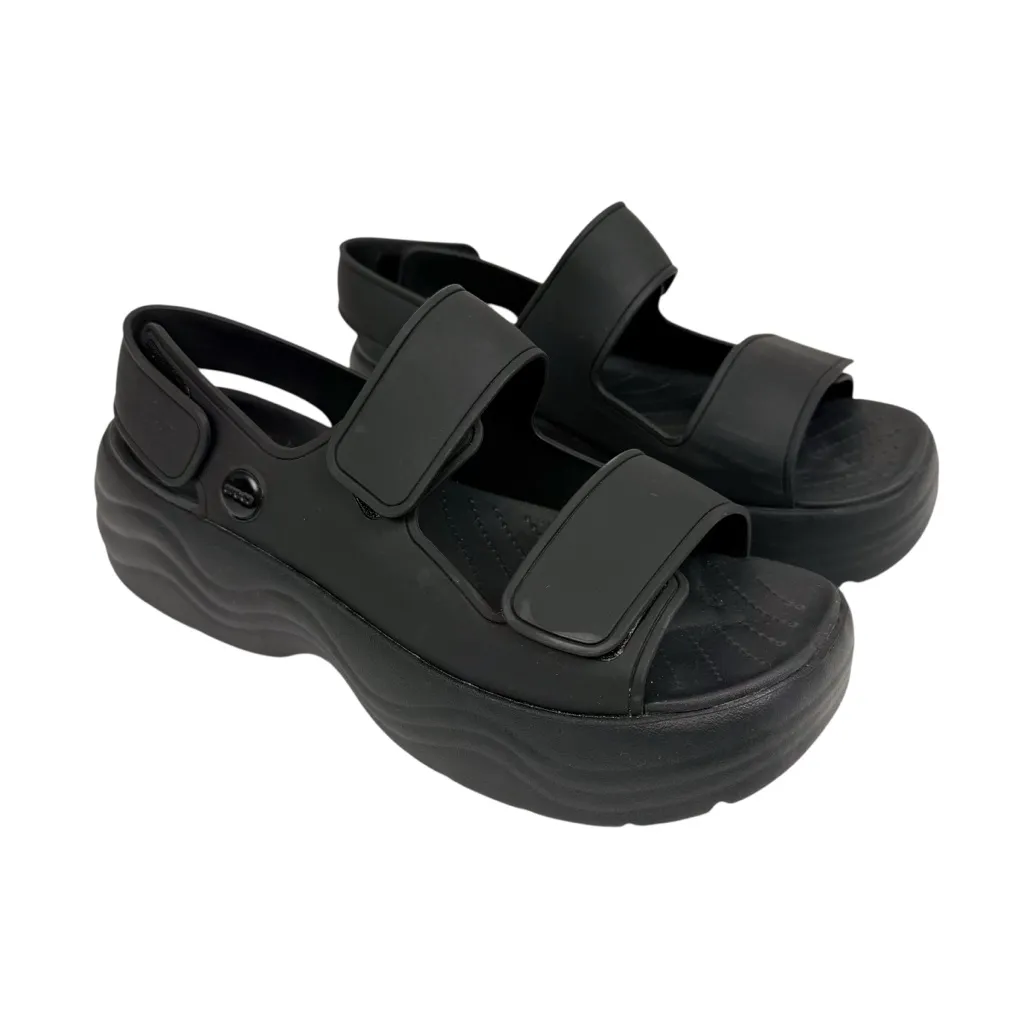 Crocs Skyline Platform Sandal Black Womens Size‎ 7 - Image 2
