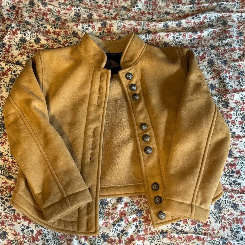 County Clothing Cheyenne Collection Western Style Short Tan Jacket size medium - Image 2